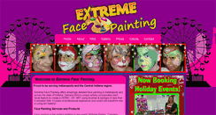 Desktop Screenshot of extreme-facepainting.com